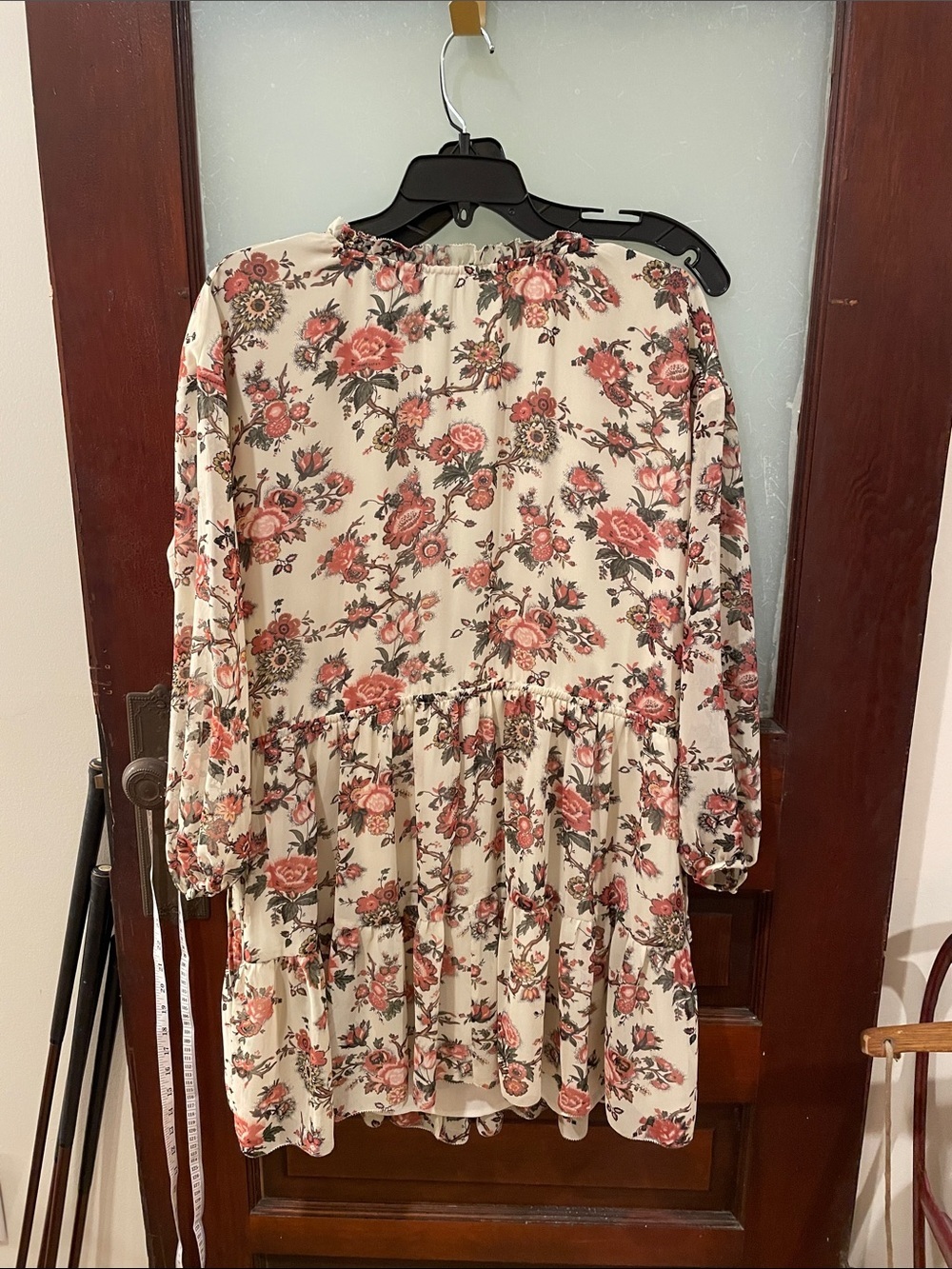 Wilfred Floral Cream and Coral Dress